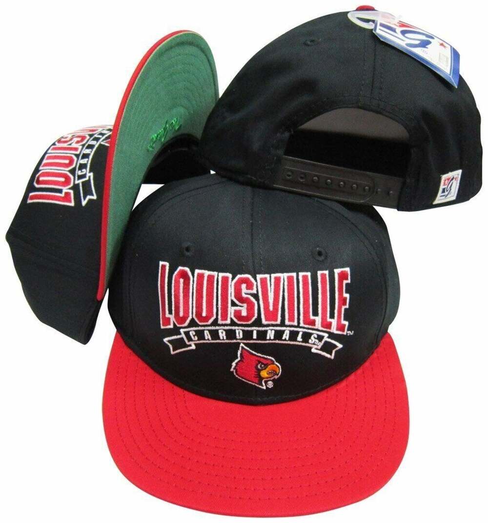 The Game Vintage Pennant Louisville Cardinals Snapback Hat / Cap